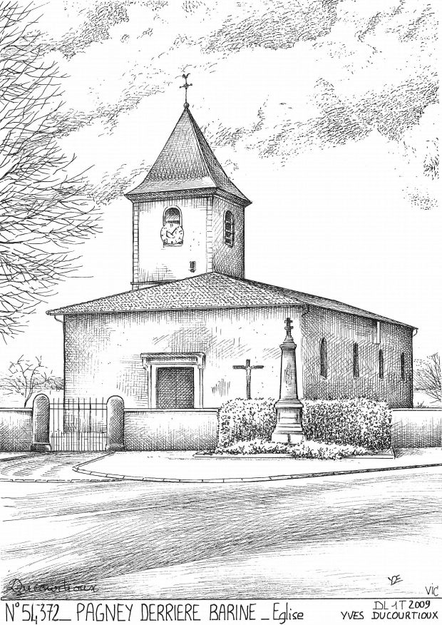 N 54372 - PAGNEY DERRIERE BARINE - église